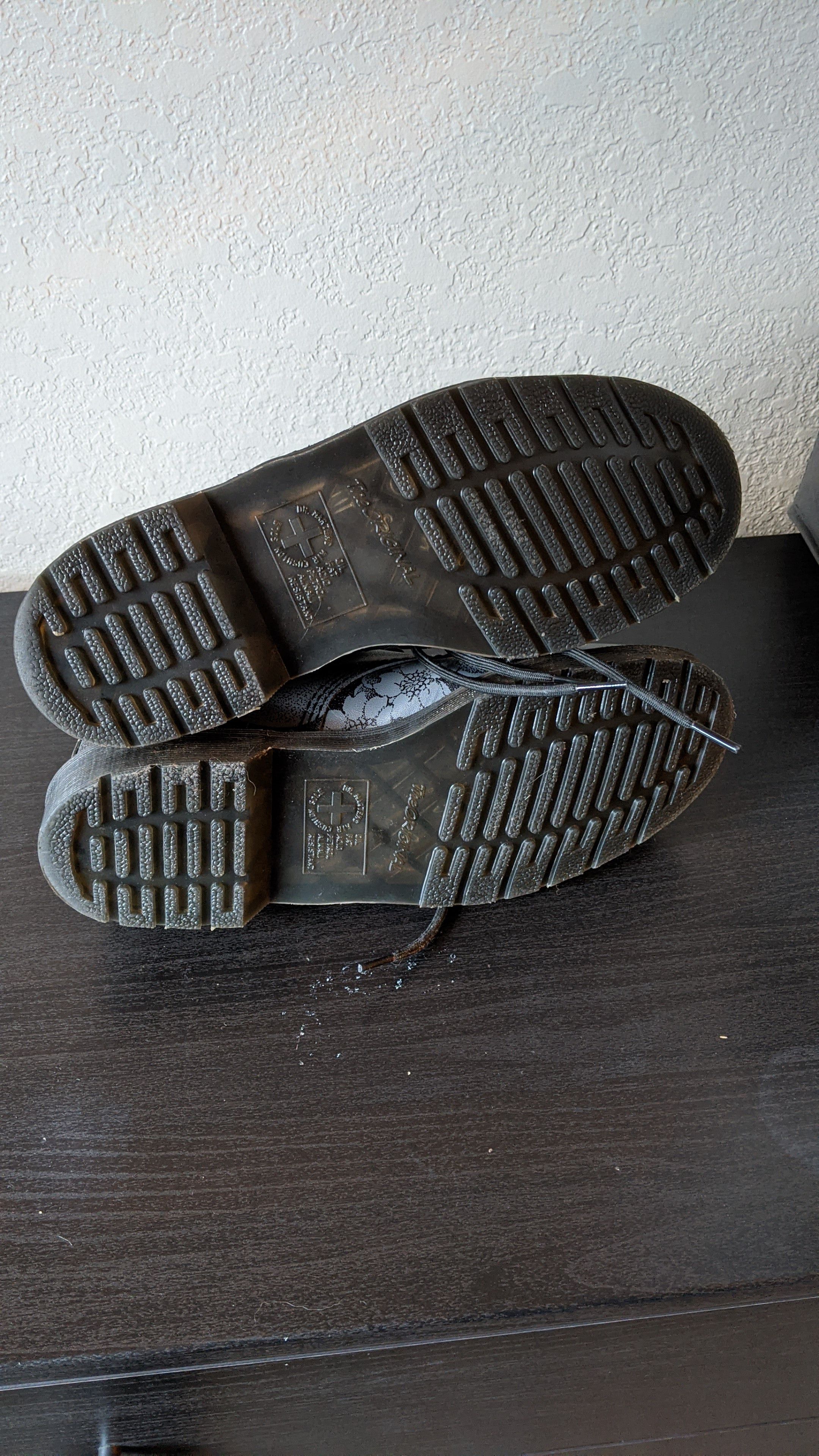 Dr Martens 1460 OT tattoo gunmetal grey Japanese Dragon Art