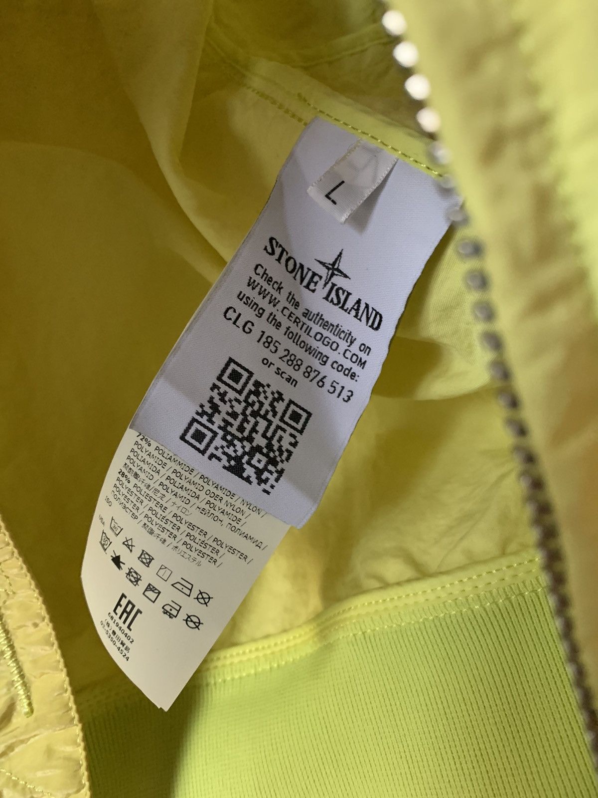 Stone Island Shadow Project SS18 681940402 Bomber Neon Yellow Naslan Fabric Size Large Grailed