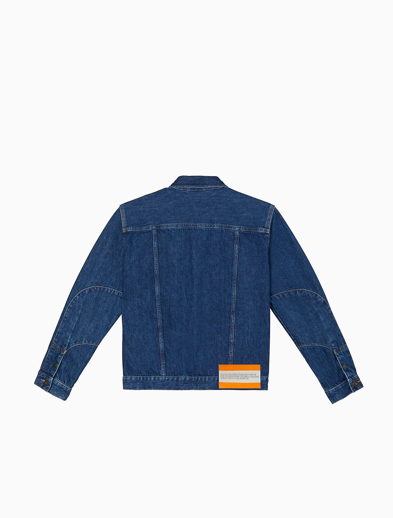 Calvin Klein 205W39NYC EST. 1978 Apollo Blue Denim Trucker Jacket Size US L / EU 52-54 / 3 - 2 Thumbnail