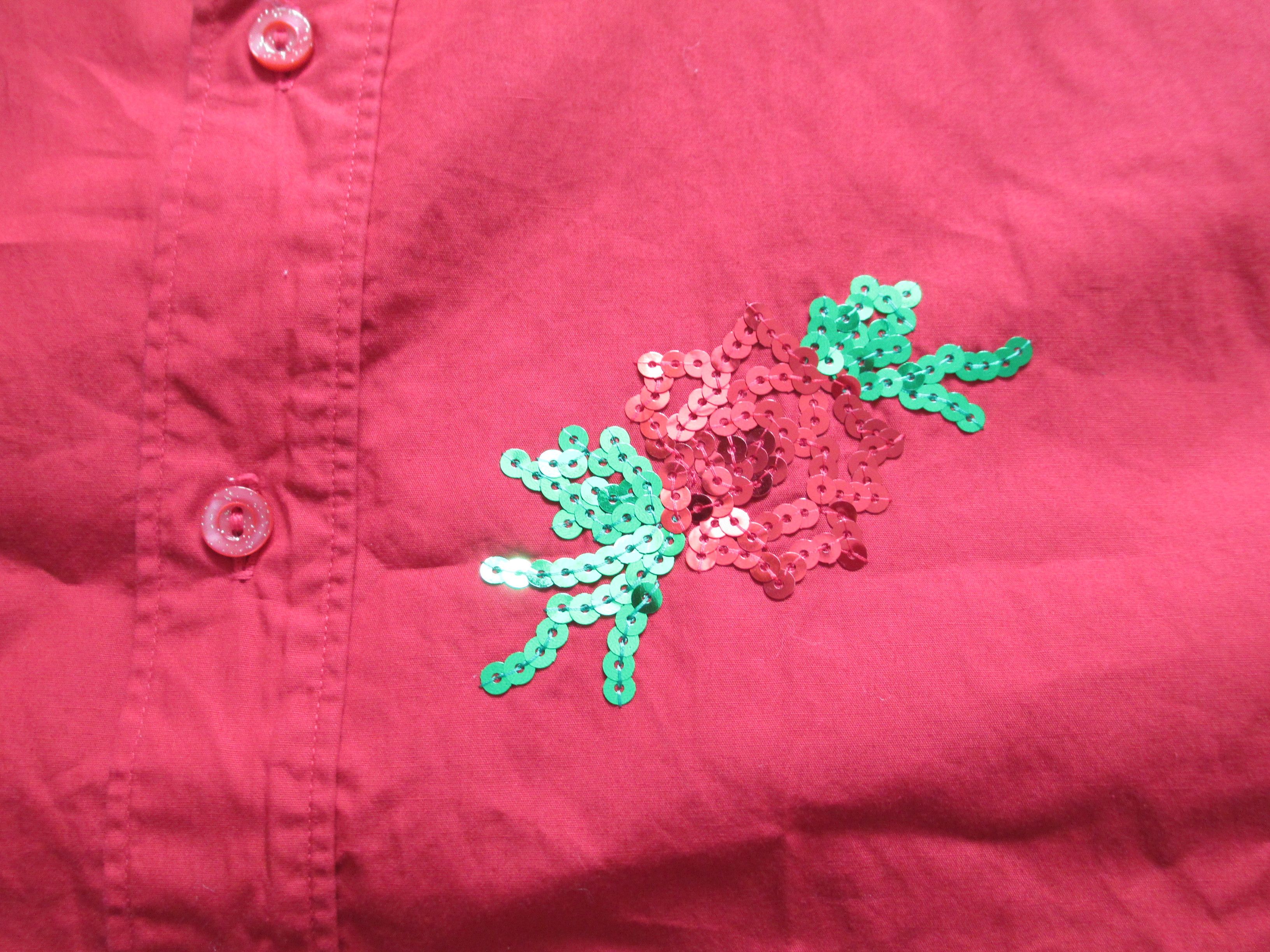 Number (N)ine Sequins Rose (Axl Rose collection) sleeveless shirt Size US L / EU 52-54 / 3 - 2 Thumbnail