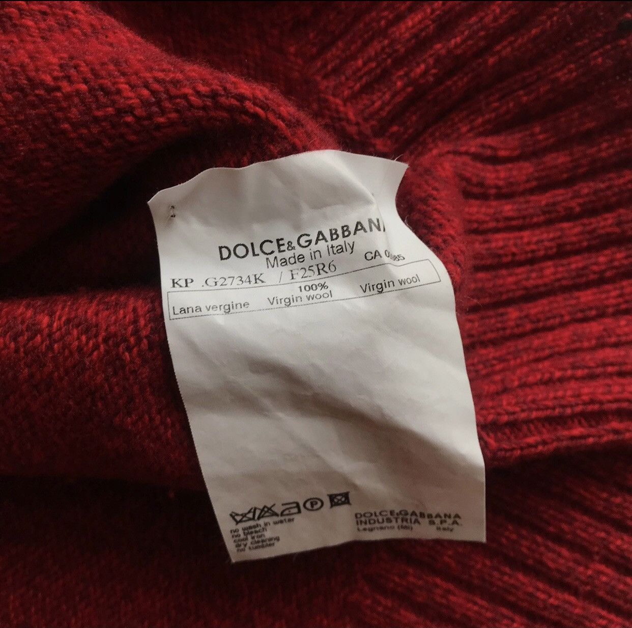 Dolce & Gabbana RARE Dolce Gabbana turtleneck sweater WOOL Size US L / EU 52-54 / 3 - 8 Thumbnail