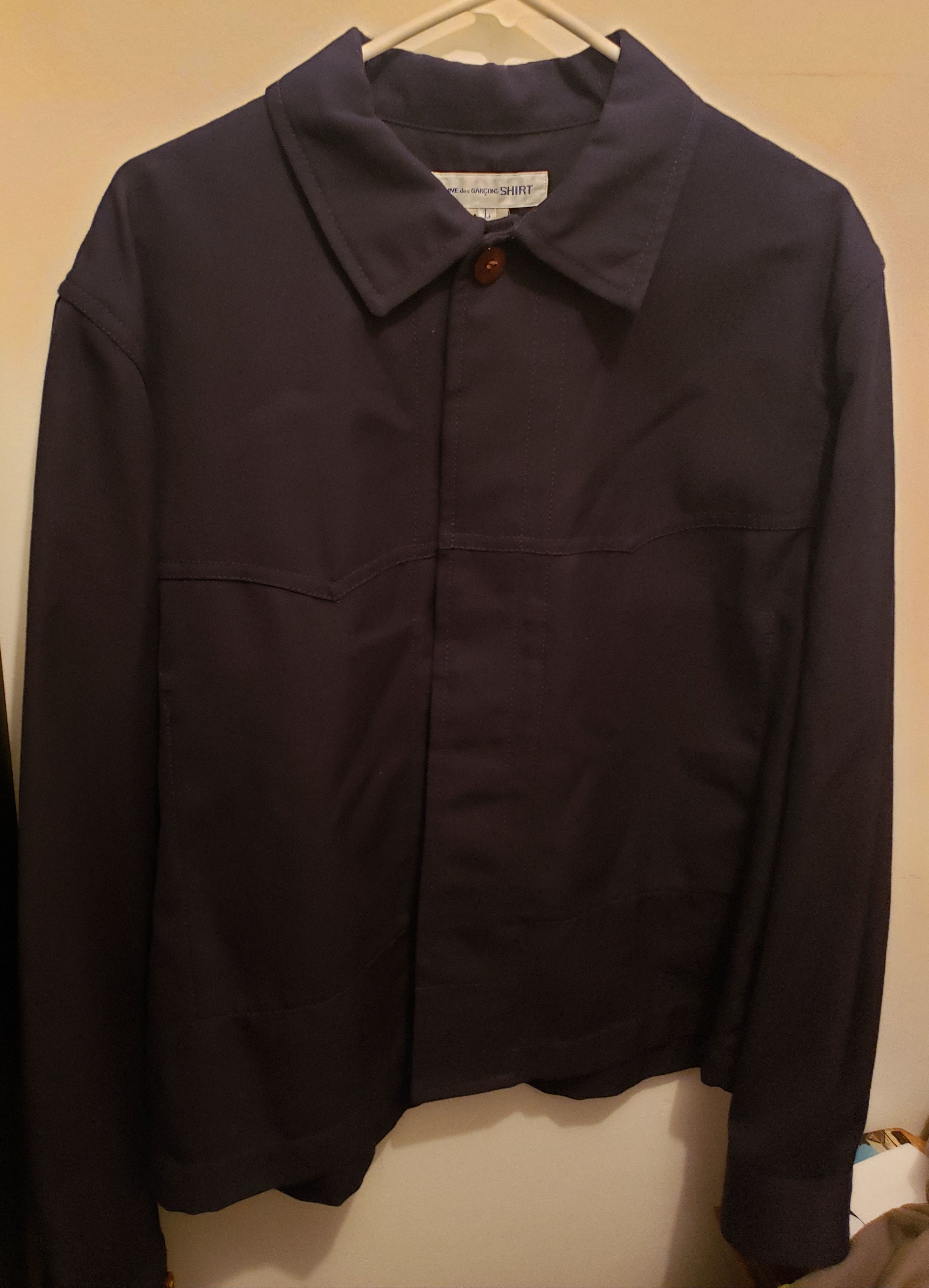 Comme des Garcons SHIRT Wool Blend Inverted Jacket Size US L / EU 52-54 / 3 - 1 Thumbnail