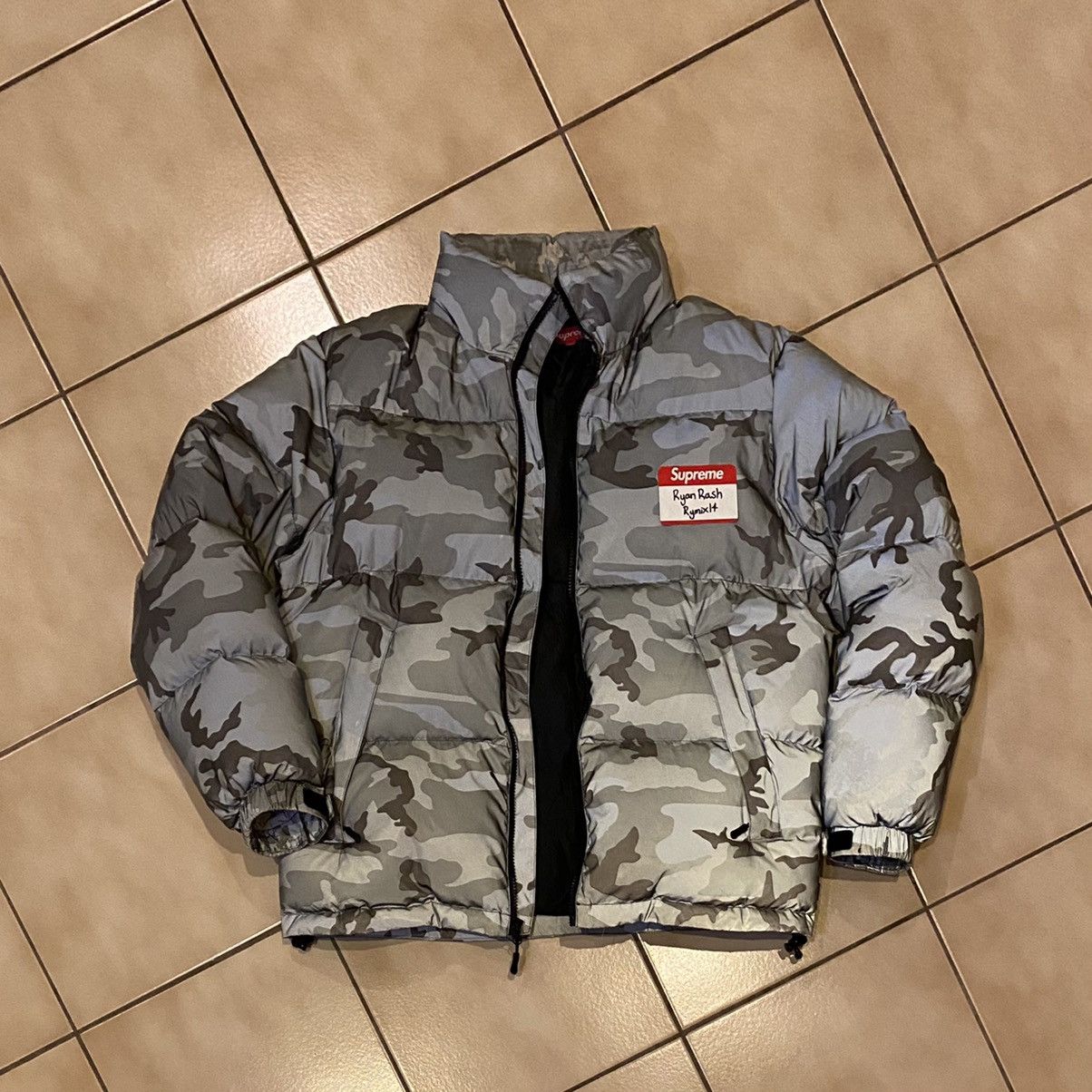 Supreme reflective camo down deals