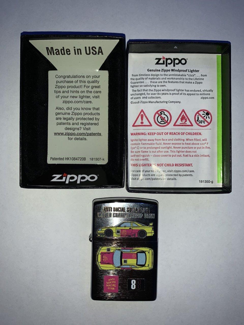 Anti Social Social Club × Zippo ASSC Speedbumps Silver Zippo Lighter Size ONE SIZE - 3 Thumbnail