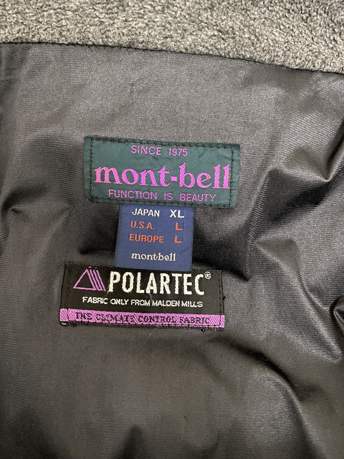 Japanese Brand Montbell Grey Fleece Button Zipped Jacket Size US L / EU 52-54 / 3 - 10 Thumbnail
