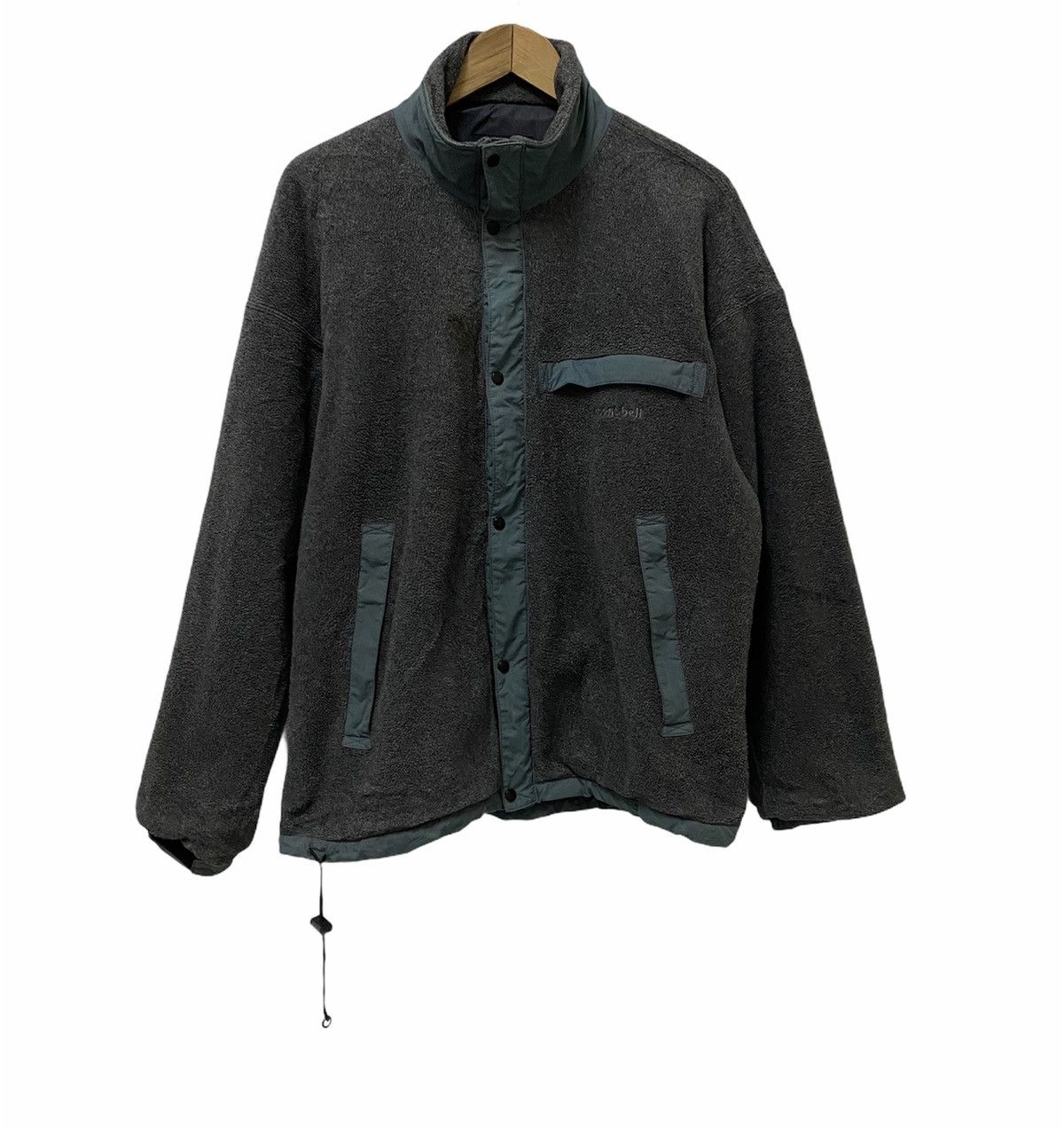 Japanese Brand Montbell Grey Fleece Button Zipped Jacket Size US L / EU 52-54 / 3 - 2 Thumbnail