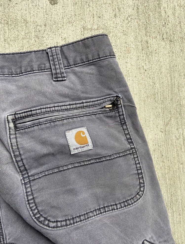 Carhartt × Vintage 90’s Carhartt Double Knee Grey Carpenter Pants Vintage Size US 32 / EU 48 - 6 Thumbnail