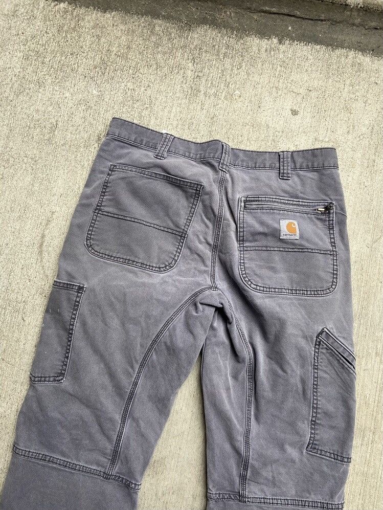 Carhartt × Vintage 90’s Carhartt Double Knee Grey Carpenter Pants Vintage Size US 32 / EU 48 - 4 Thumbnail