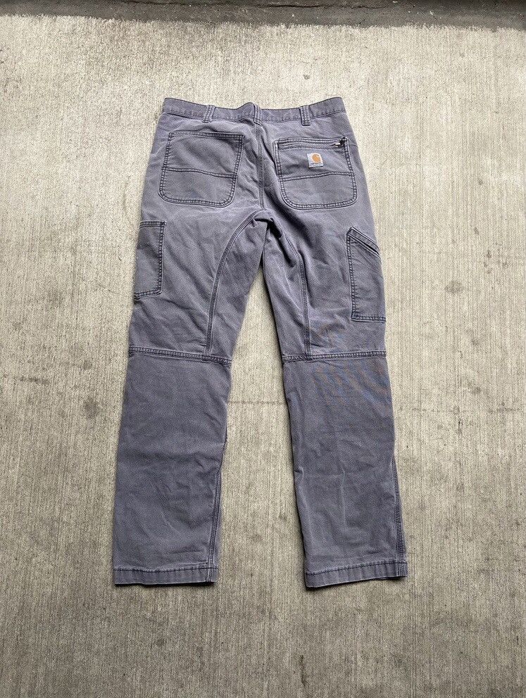 Carhartt × Vintage 90’s Carhartt Double Knee Grey Carpenter Pants Vintage Size US 32 / EU 48 - 3 Thumbnail