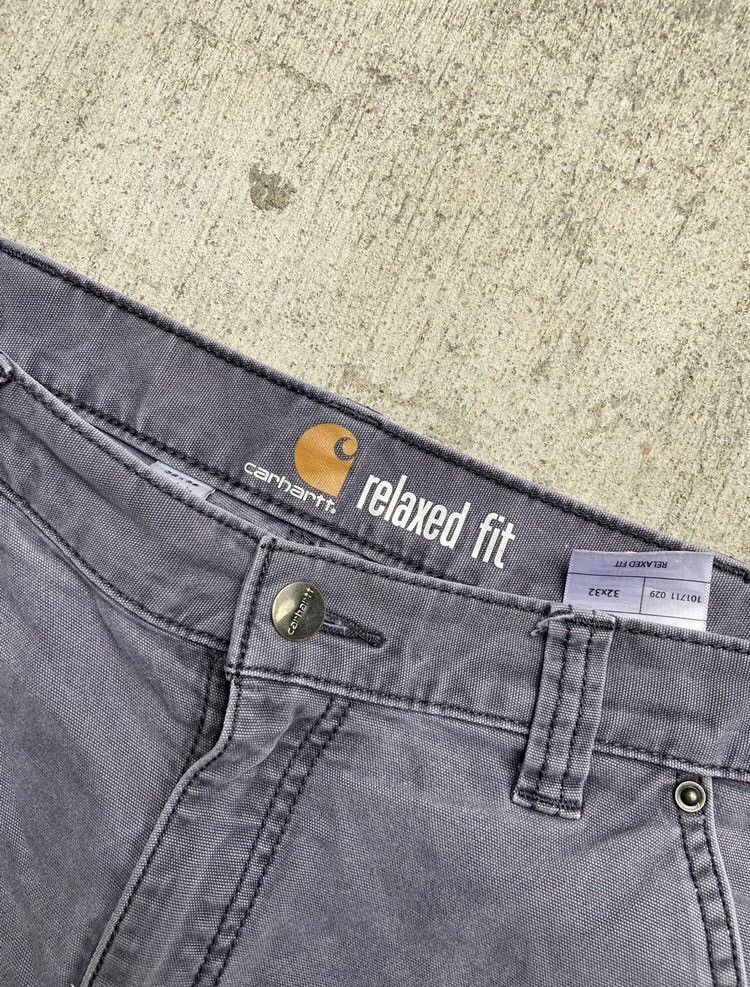 Carhartt × Vintage 90’s Carhartt Double Knee Grey Carpenter Pants Vintage Size US 32 / EU 48 - 7 Thumbnail