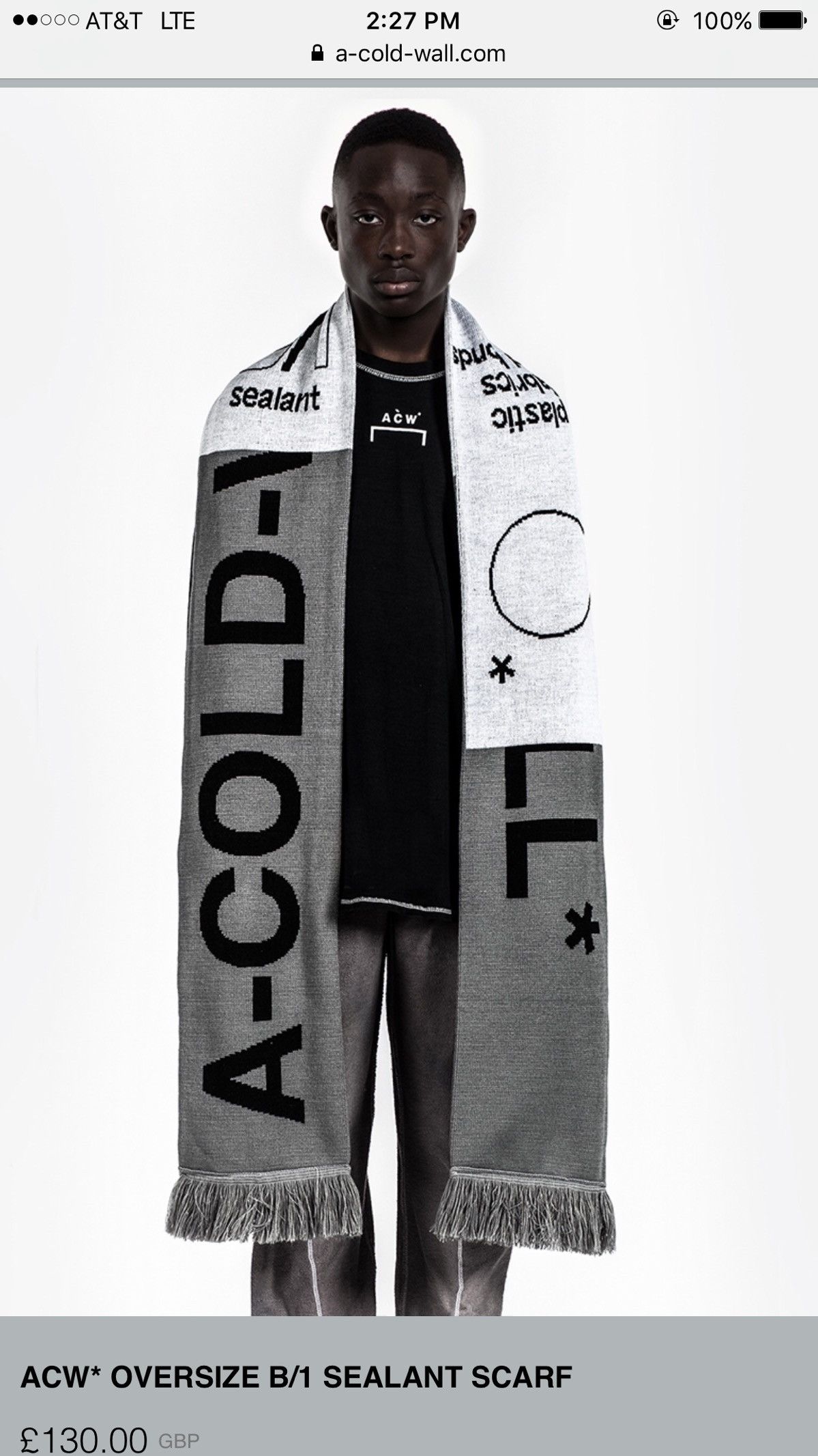 A Cold Wall Scarf | Grailed
