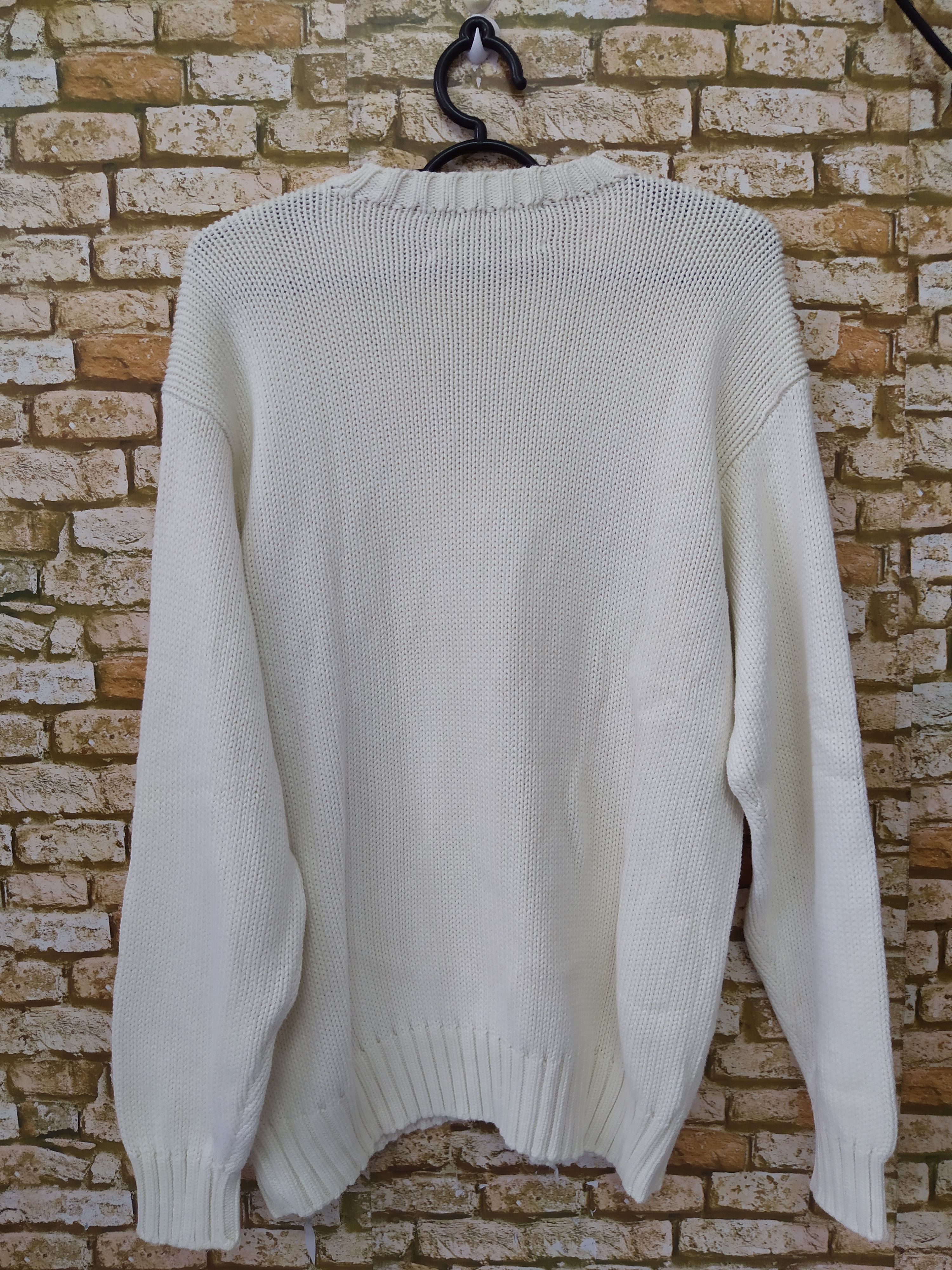 Polo Ralph Lauren × Vintage 90s POLO SPORTSMAN RALPH LAUREN KNITWEAR OFF WHITE (B706)) Size US L / EU 52-54 / 3 - 4 Thumbnail