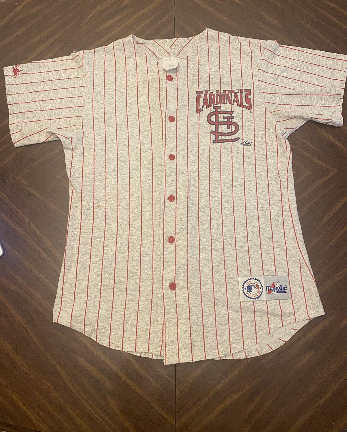 Majestic Vintage St. Louis Cardinals Pinstripe Jersey Grailed