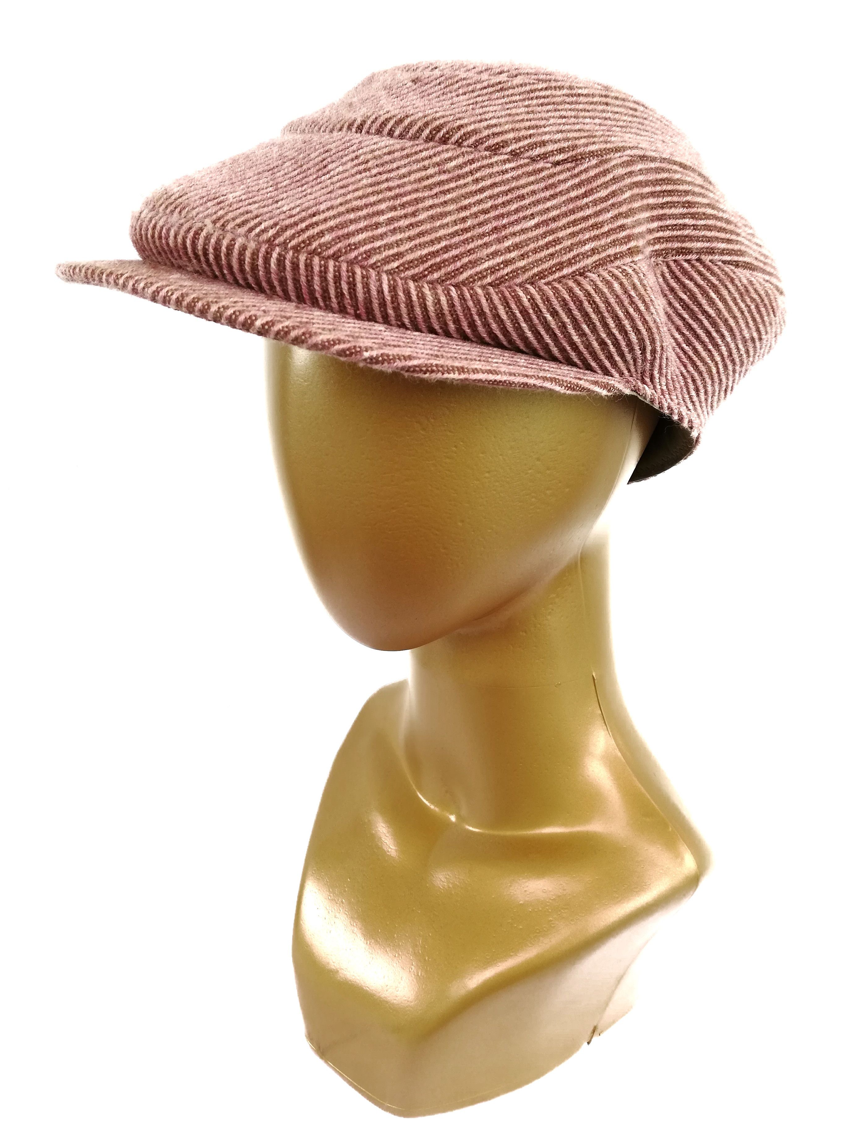 image of Ca4La Corduroy Wool Newsboy Cap / Bucket Hat in Light Pink, Men's