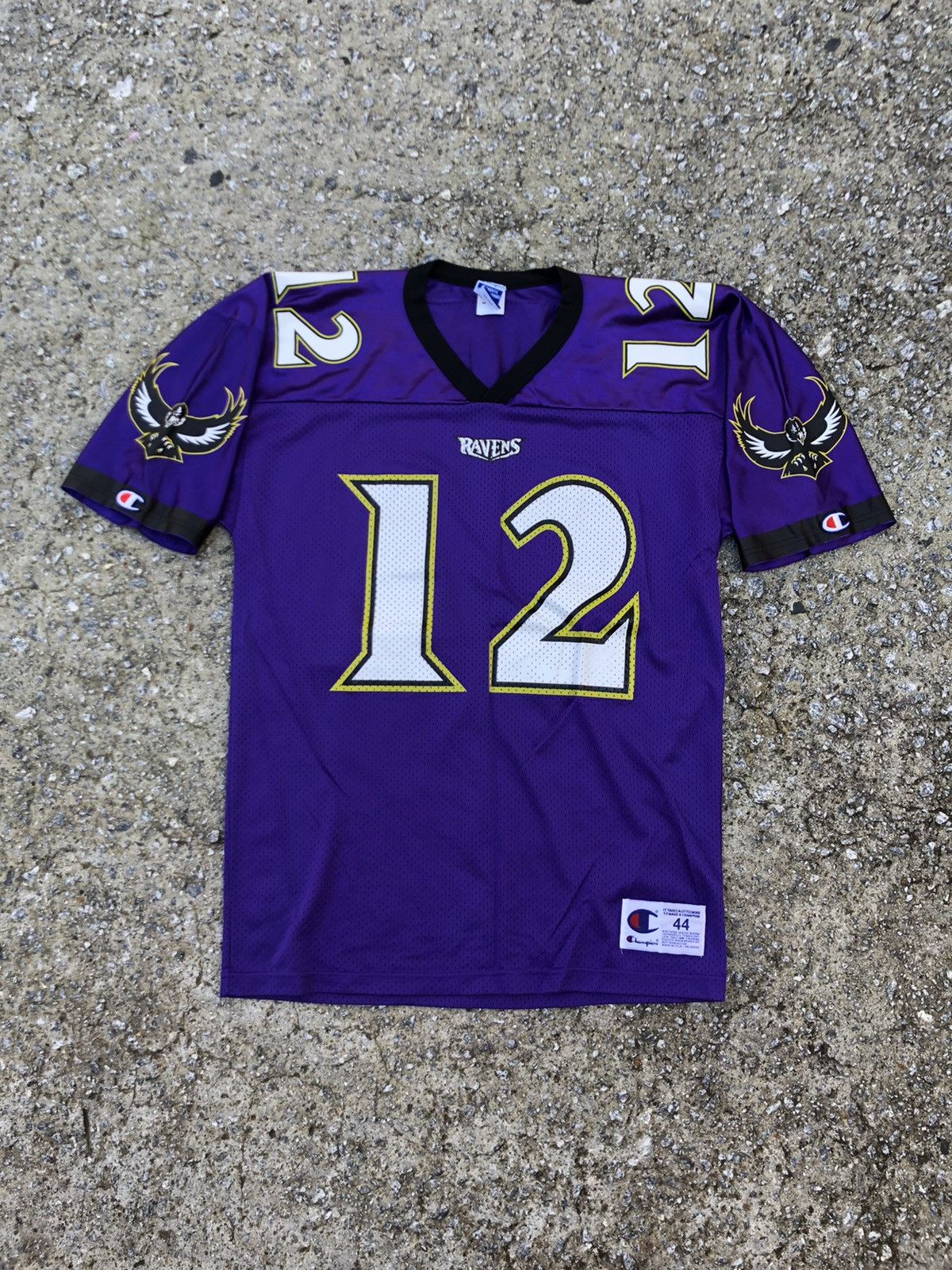 Vtg #12 VINNY TESTAVERDE Baltimore Ravens NFL Logo Athletic Jersey M – XL3  VINTAGE CLOTHING