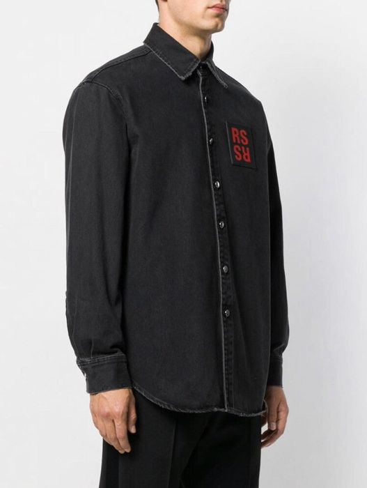 Raf Simons Raf Simons AW 2019 Carry over slim fit denim shirt