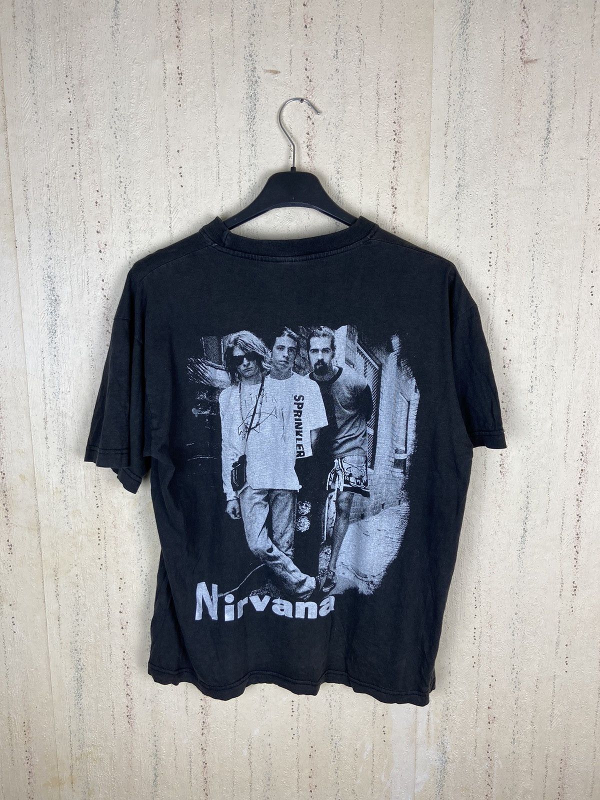 Vintage Nirvana Kurt Cobain Band Tee Tour Shirt 90s Short Sleeve T  