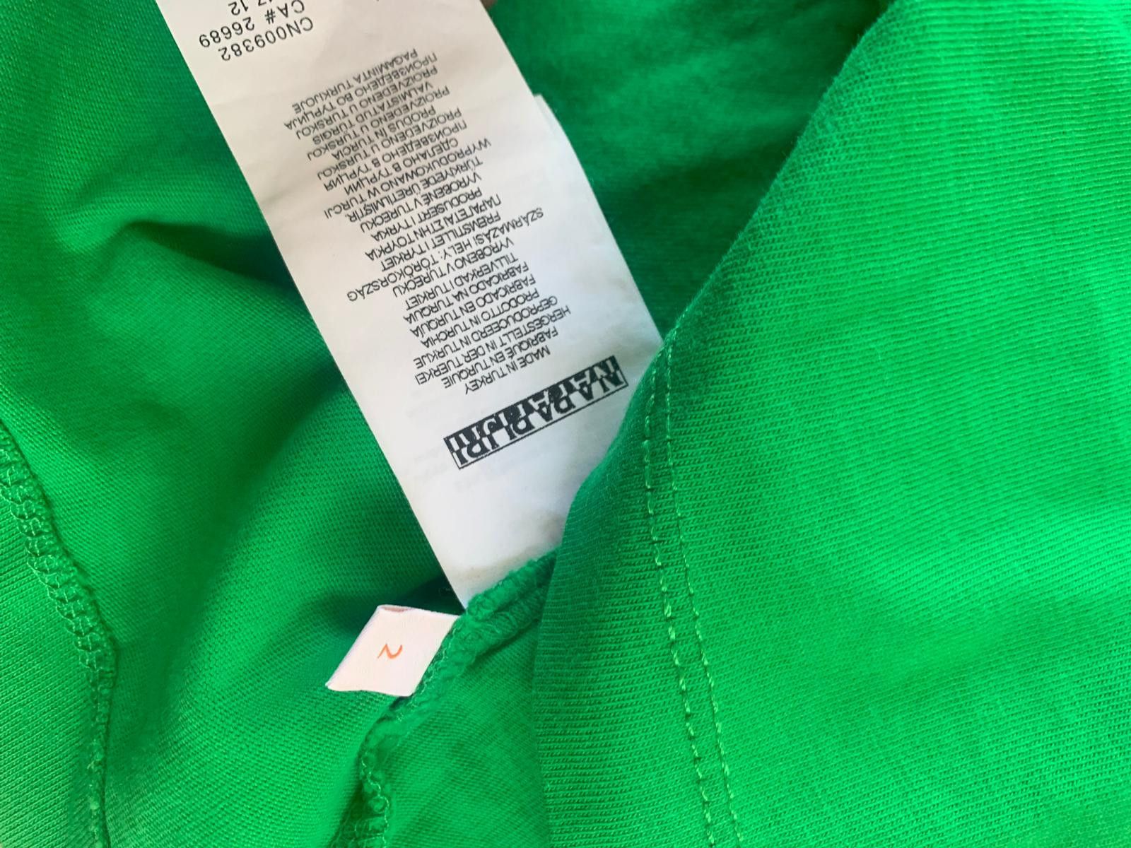 Napapijri Logo Tee, LS in Green & Blue Size US M / EU 48-50 / 2 - 14 Thumbnail