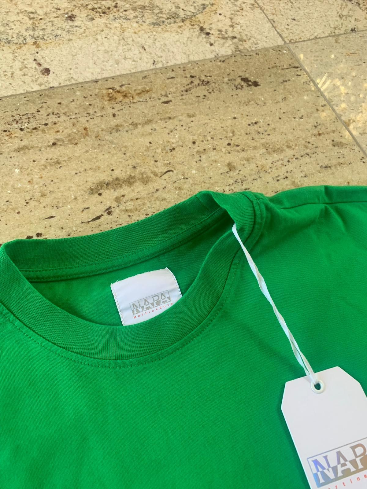 Napapijri Logo Tee, LS in Green & Blue Size US M / EU 48-50 / 2 - 8 Thumbnail