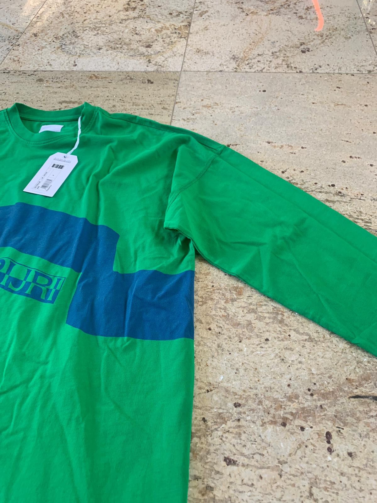 Napapijri Logo Tee, LS in Green & Blue Size US M / EU 48-50 / 2 - 13 Thumbnail