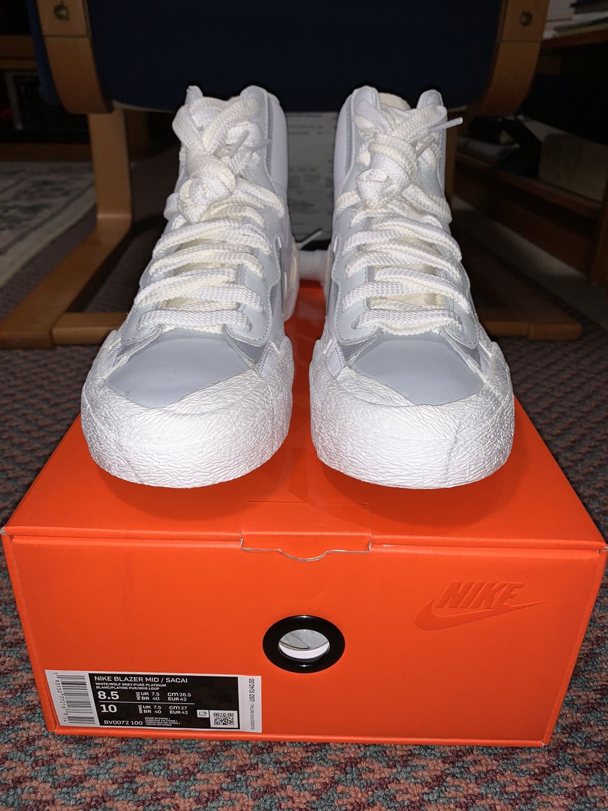 Nike × Sacai Nike Sacai Blazer Mids Size 8.5 Size US 8.5 / EU 41-42 - 2 Thumbnail