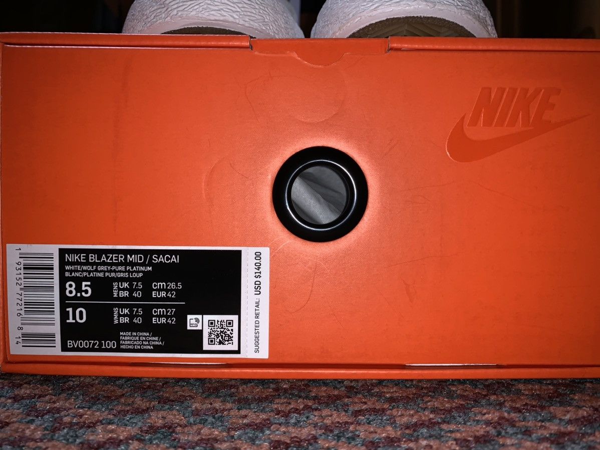 Nike × Sacai Nike Sacai Blazer Mids Size 8.5 Size US 8.5 / EU 41-42 - 8 Thumbnail