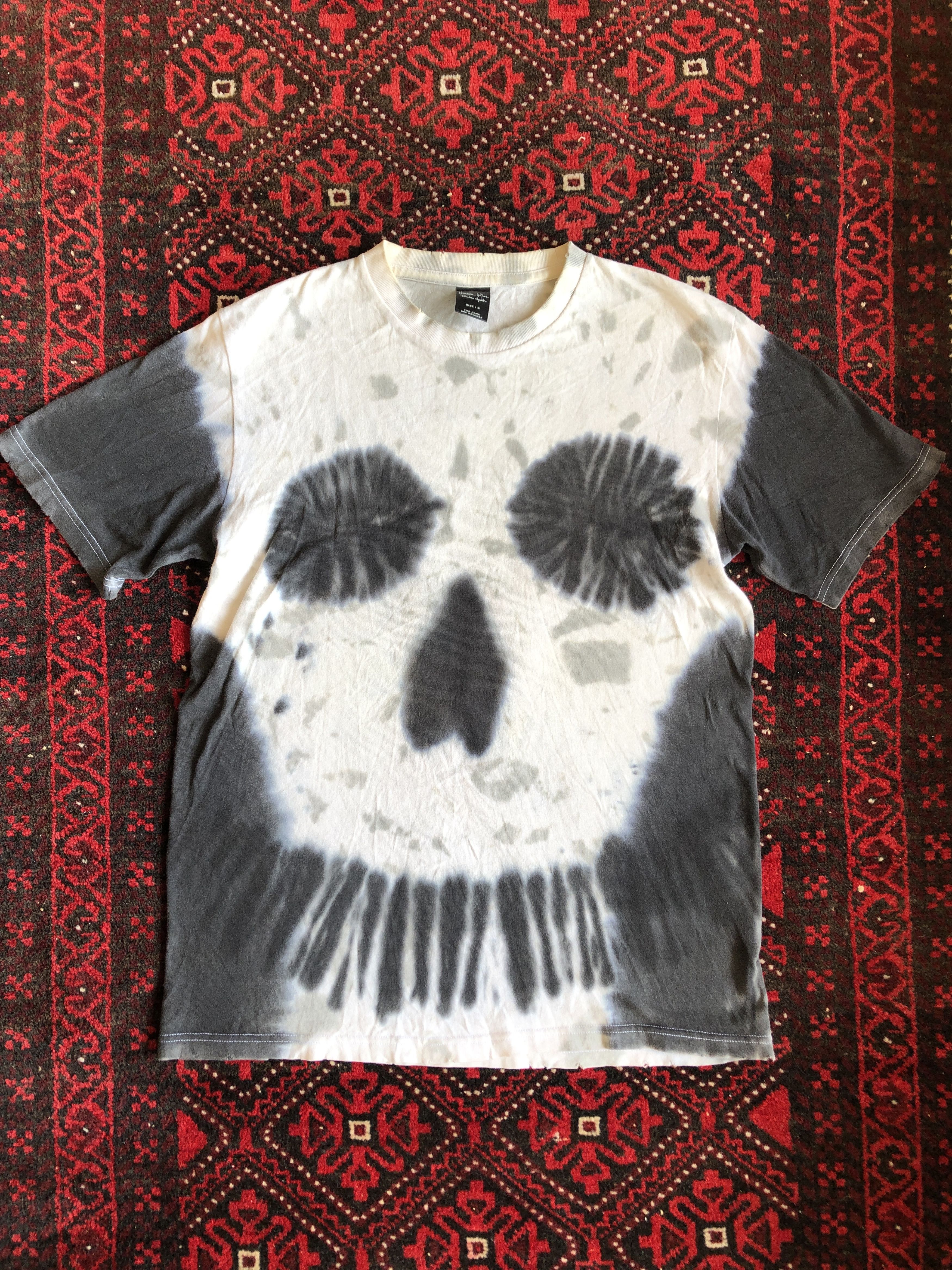 Number (N)ine 06ss Guns era tie-dye T-shirt 3 Blue Skull