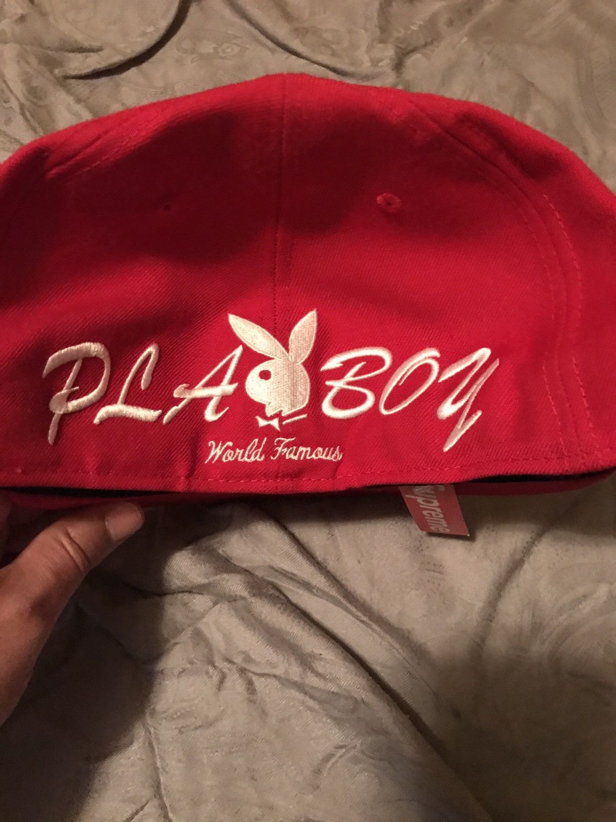 New Era × Supreme Playboy Box Logo New Era 7 5/8 | Grailed