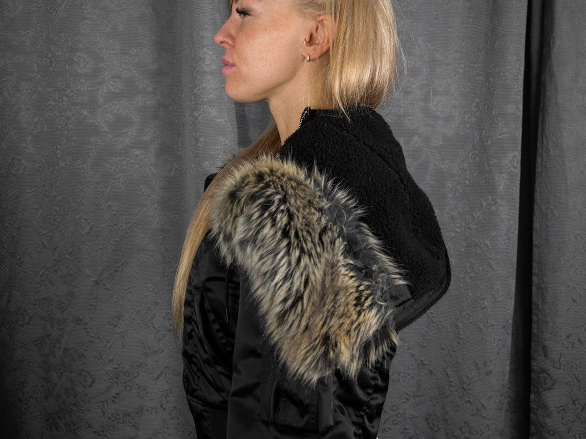 Adidas × Kanye West × Yeezy YEEZY SEASON 1 Short Fur Bomber Jacket Utility Size US XXS / EU 40 - 18 Thumbnail