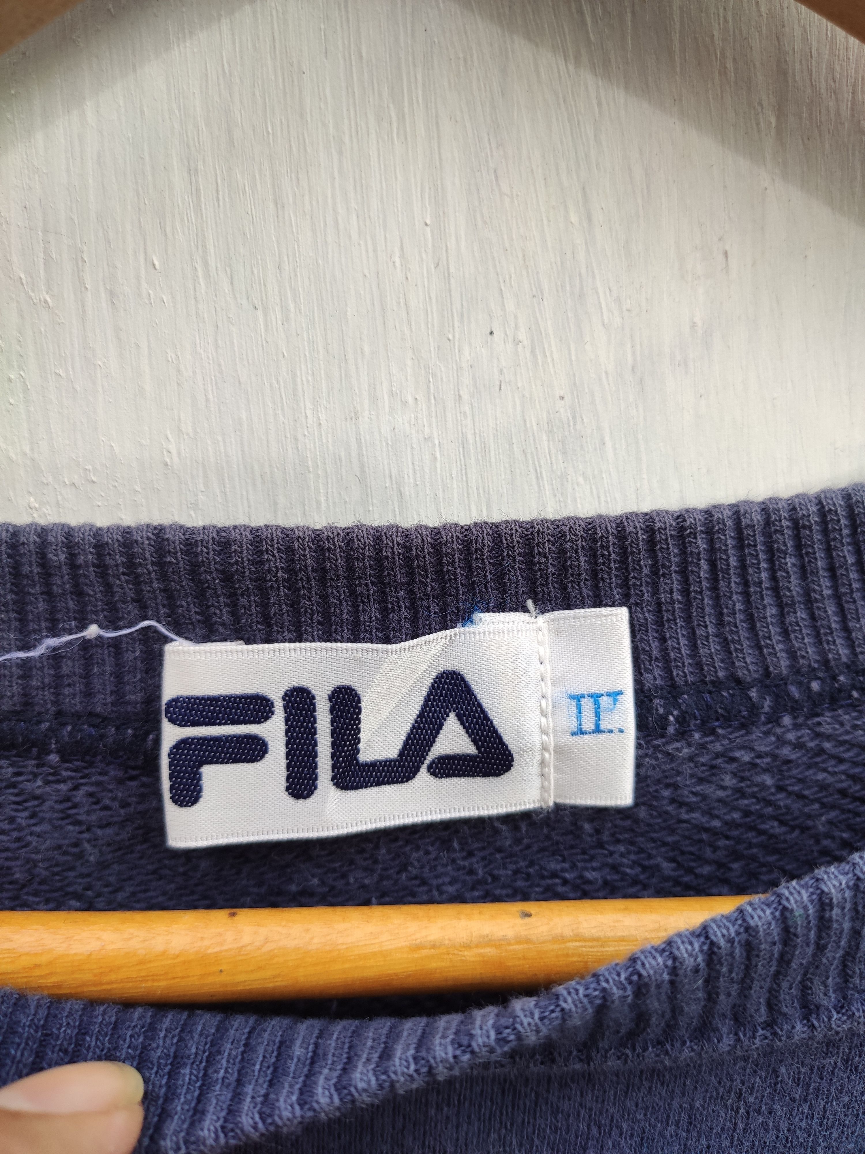 Fila 🔥 Vintage FILA Viva Sole sweatshirt big Logo spell out Size US M / EU 48-50 / 2 - 5 Thumbnail
