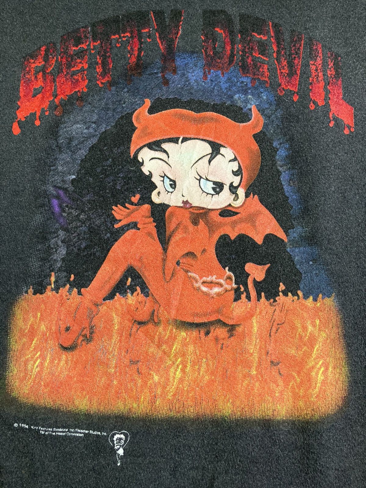 Vintage Vintage 90’s Betty Devil Sweatshirt Size US M / EU 48-50 / 2 - 2 Thumbnail