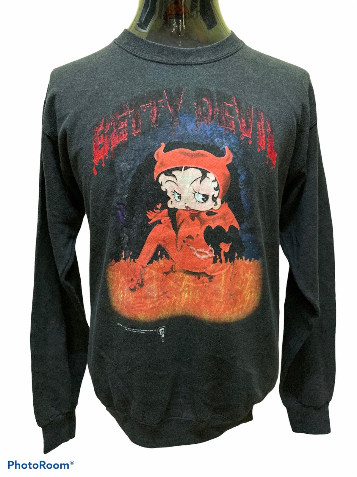 Vintage Vintage 90’s Betty Devil Sweatshirt Size US M / EU 48-50 / 2 - 1 Thumbnail