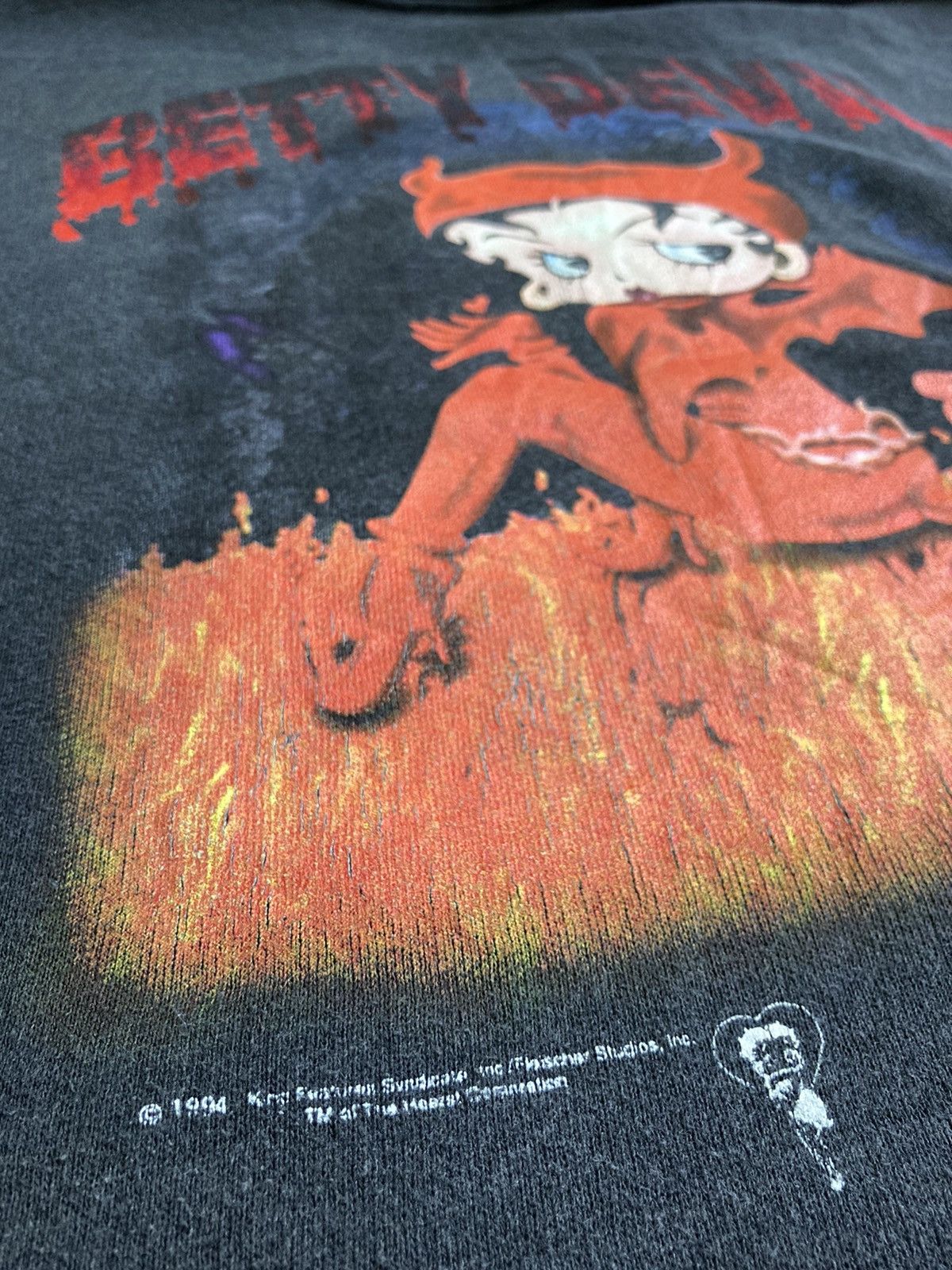 Vintage Vintage 90’s Betty Devil Sweatshirt Size US M / EU 48-50 / 2 - 4 Thumbnail