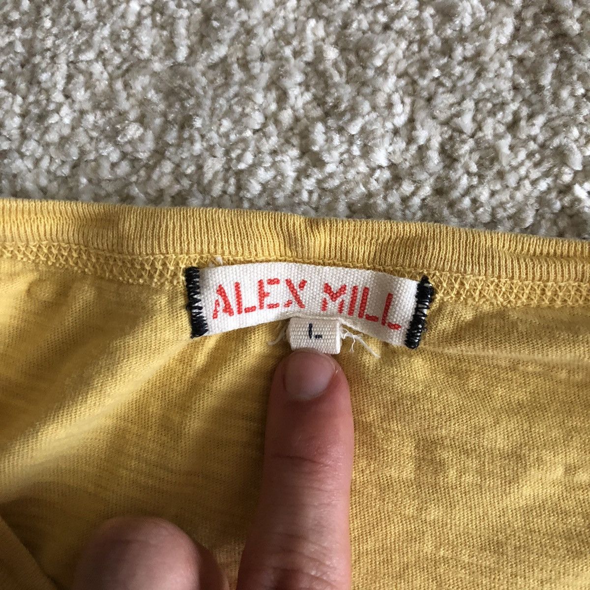 Alex Mill Textured Cotton Basic Tee Shirt Size US L / EU 52-54 / 3 - 3 Thumbnail