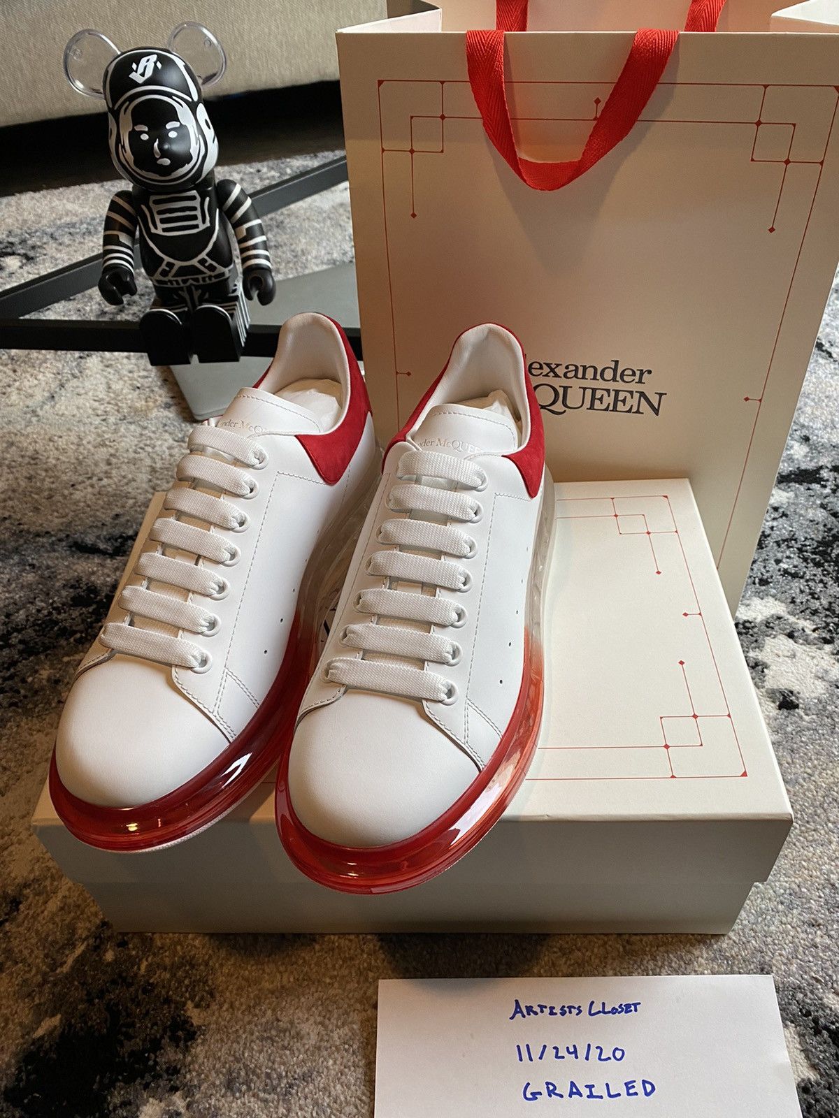 Alexander McQueen Alexander McQueen Oversized Sneaker Paint Dipped