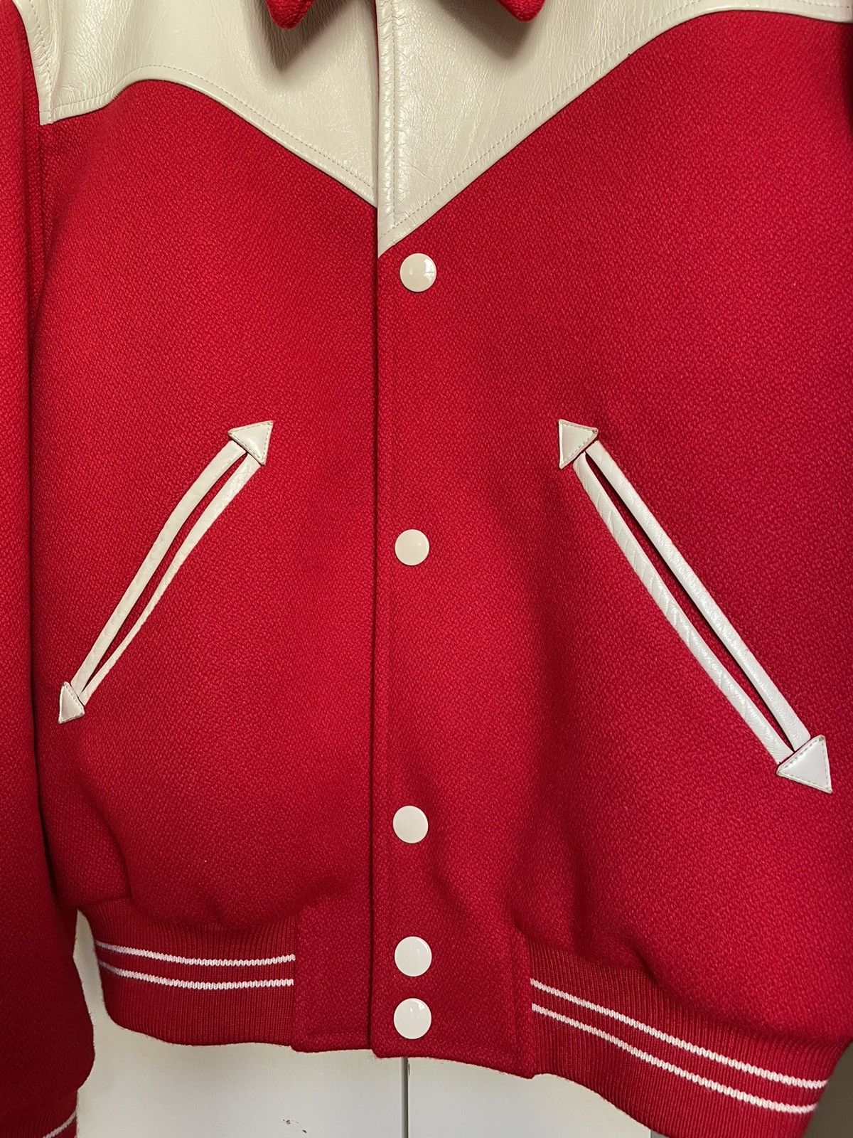 Celine × Hedi Slimane Celine Hedi Slimane FW19 Red Leather Teddy Jacket Size US M / EU 48-50 / 2 - 4 Thumbnail