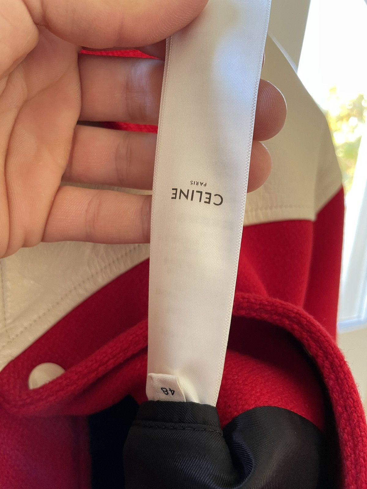 Celine × Hedi Slimane Celine Hedi Slimane FW19 Red Leather Teddy Jacket Size US M / EU 48-50 / 2 - 5 Thumbnail