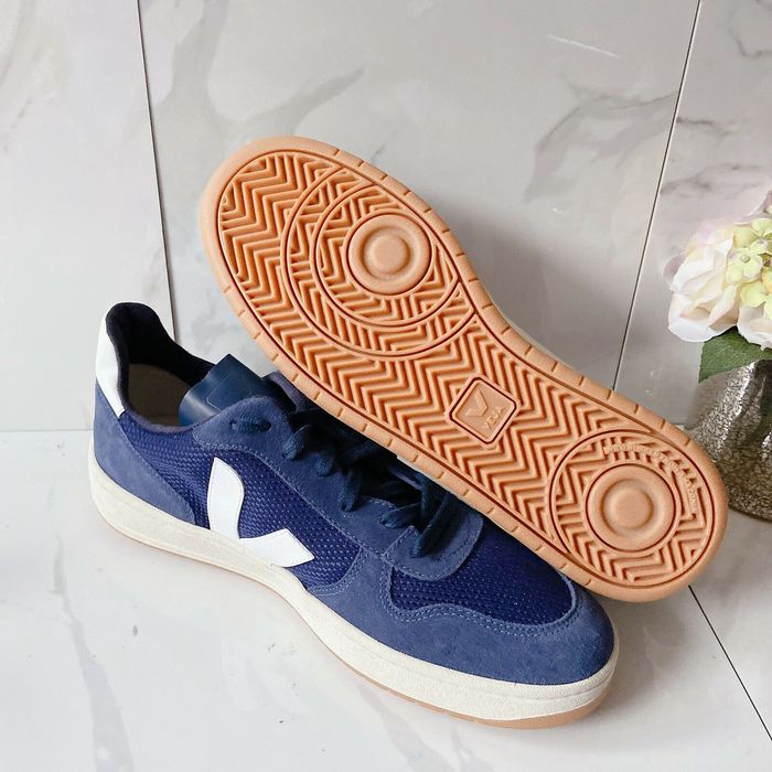 navy blue veja sneakers