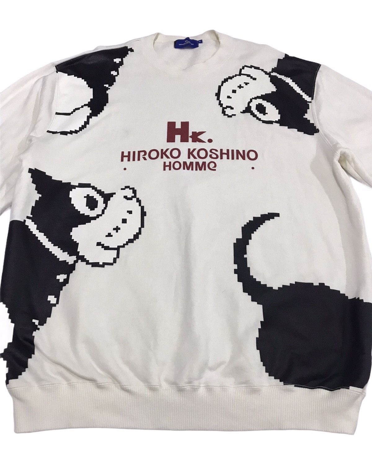 Hiroko Koshino Homme × Japanese Brand × Vintage Hiroko Koshino Cartoon Sweatshirt 4L Size US XXL / EU 58 / 5 - 2 Thumbnail