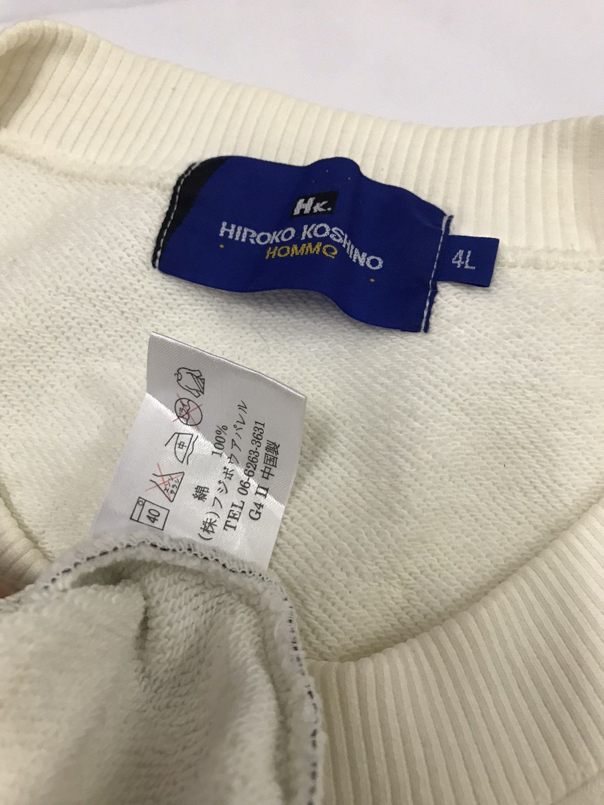 Hiroko Koshino Homme × Japanese Brand × Vintage Hiroko Koshino Cartoon Sweatshirt 4L Size US XXL / EU 58 / 5 - 8 Thumbnail