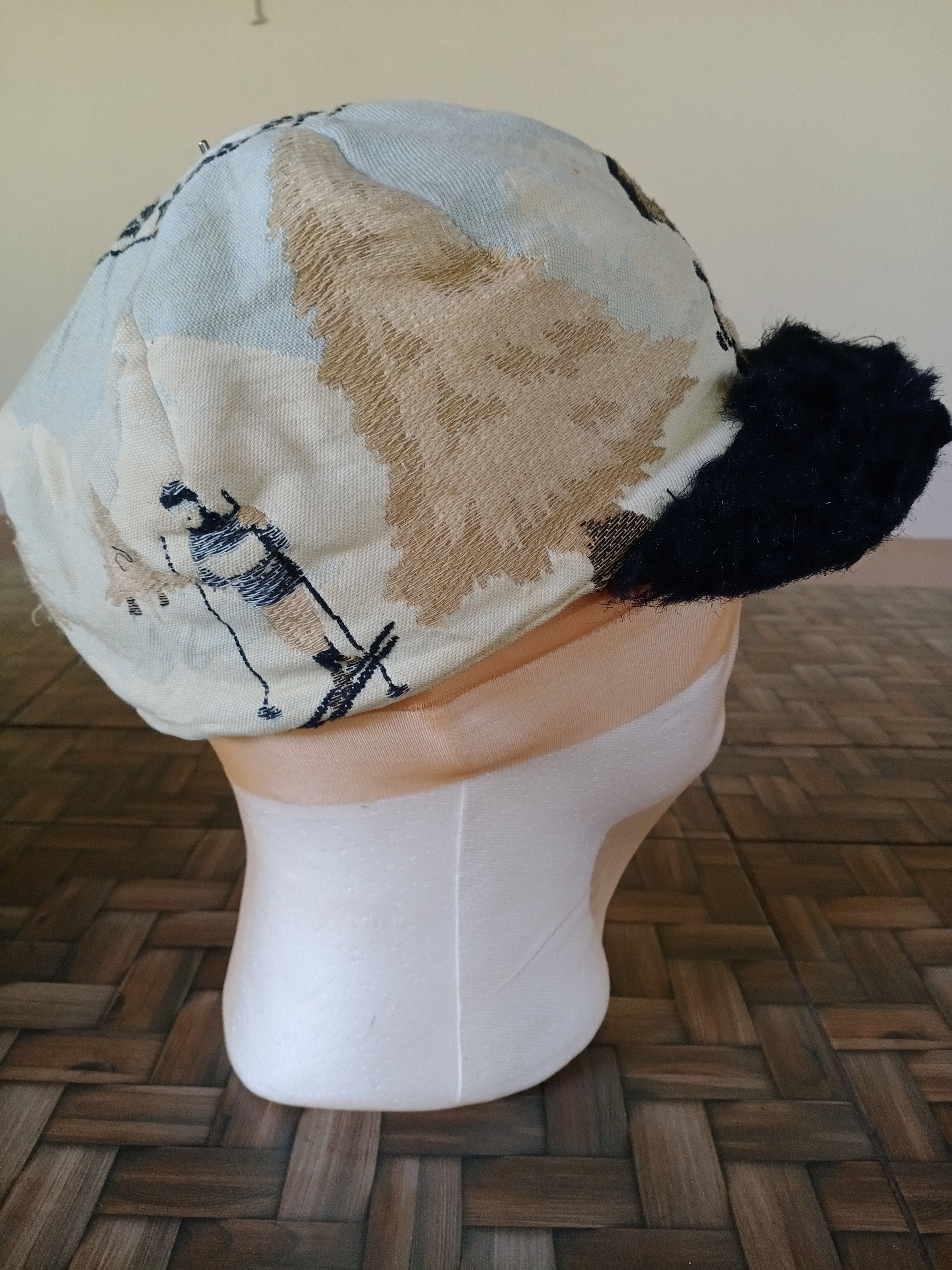 CA4LA × Japanese Brand × Vintage Rare! Fashionhype Japanese CA4LA Embroidered mohair Cap Hat Size ONE SIZE - 4 Thumbnail