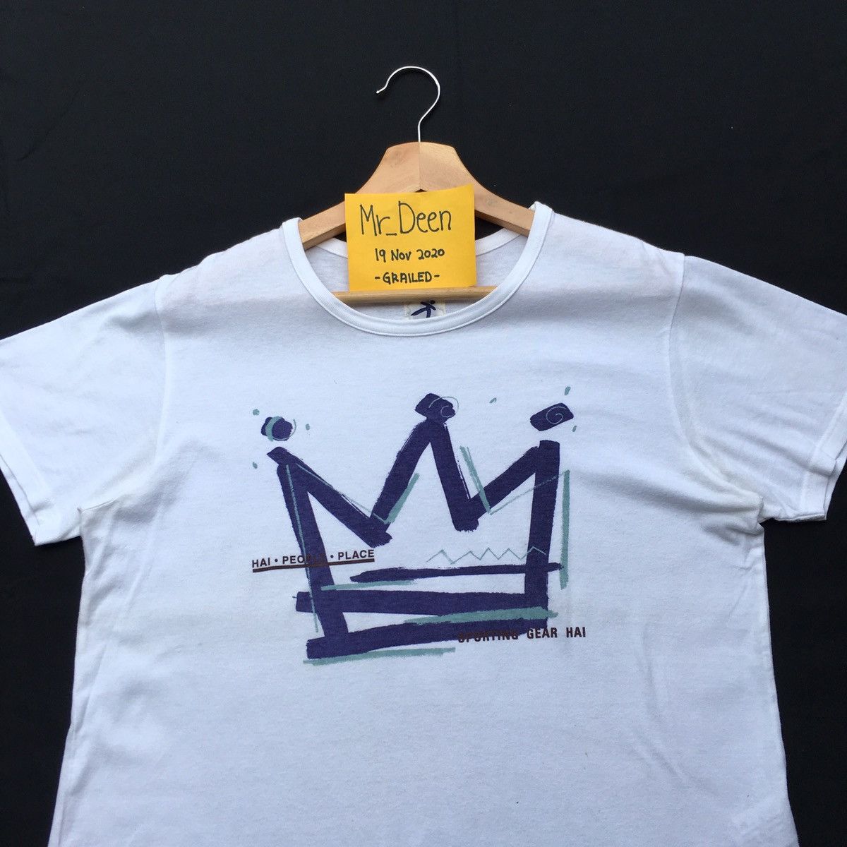 Hai Sporting Gear Vintage Hai Sporting Gear Crowned Drawing Issey Miyake Tee Size US M / EU 48-50 / 2 - 1 Thumbnail