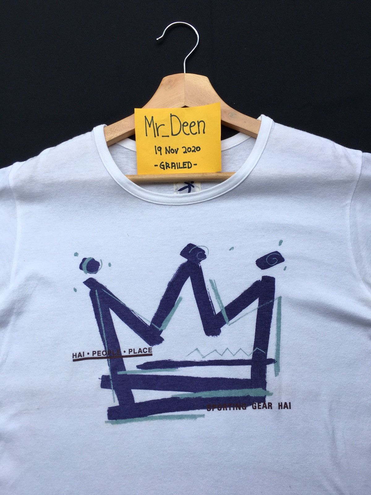 Hai Sporting Gear Vintage Hai Sporting Gear Crowned Drawing Issey Miyake Tee Size US M / EU 48-50 / 2 - 5 Thumbnail