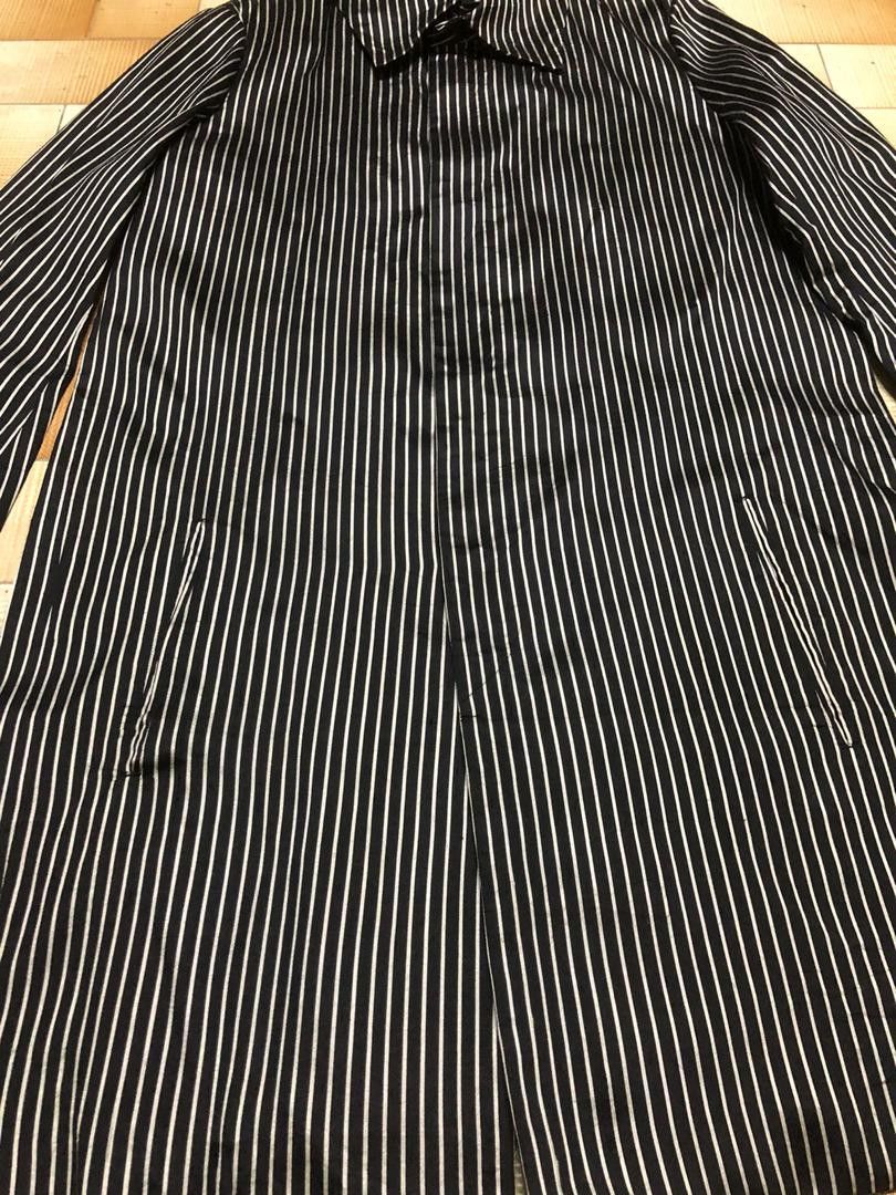 Japanese Brand SOTORU TANAKA SILK Masterpiece Japan Designer Striped Trech Size US L / EU 52-54 / 3 - 6 Thumbnail