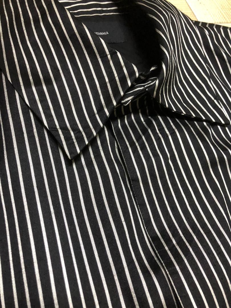 Japanese Brand SOTORU TANAKA SILK Masterpiece Japan Designer Striped Trech Size US L / EU 52-54 / 3 - 2 Thumbnail