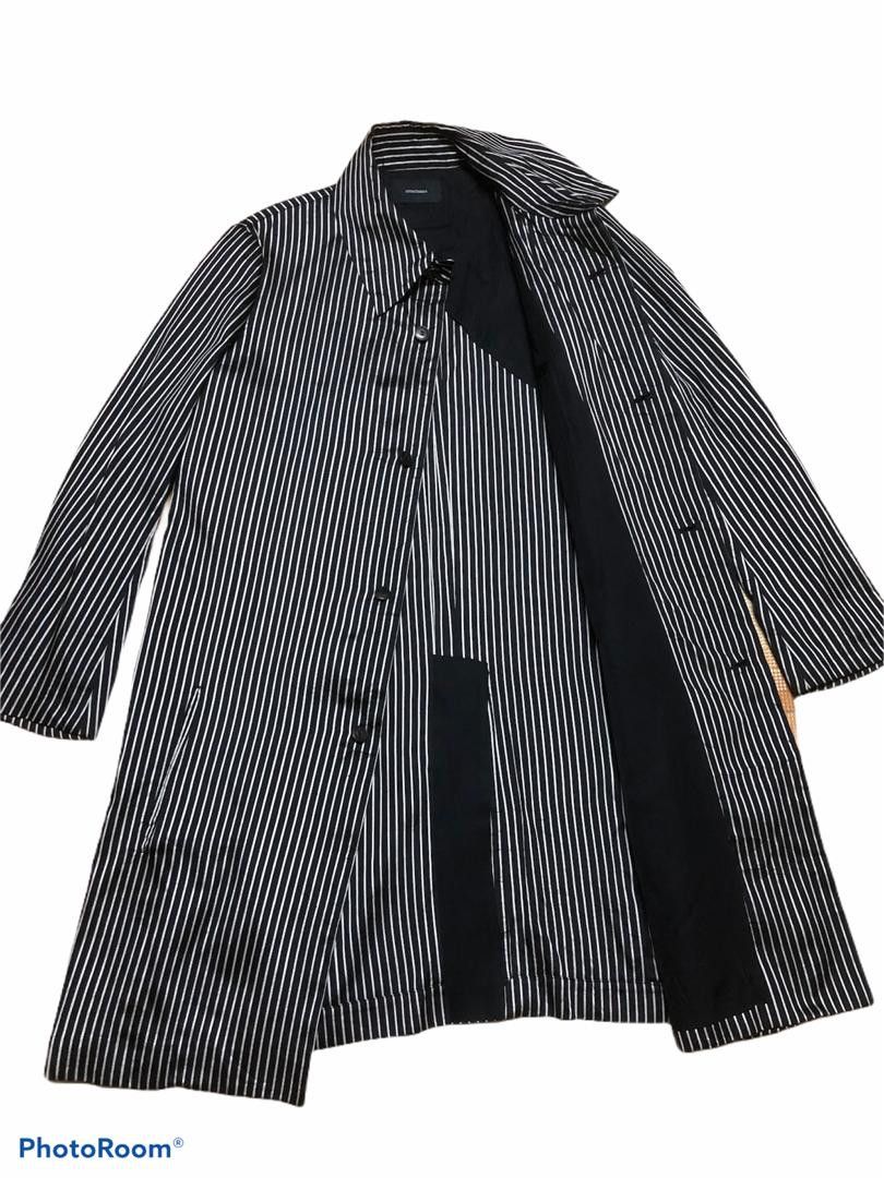 Japanese Brand SOTORU TANAKA SILK Masterpiece Japan Designer Striped Trech Size US L / EU 52-54 / 3 - 3 Thumbnail