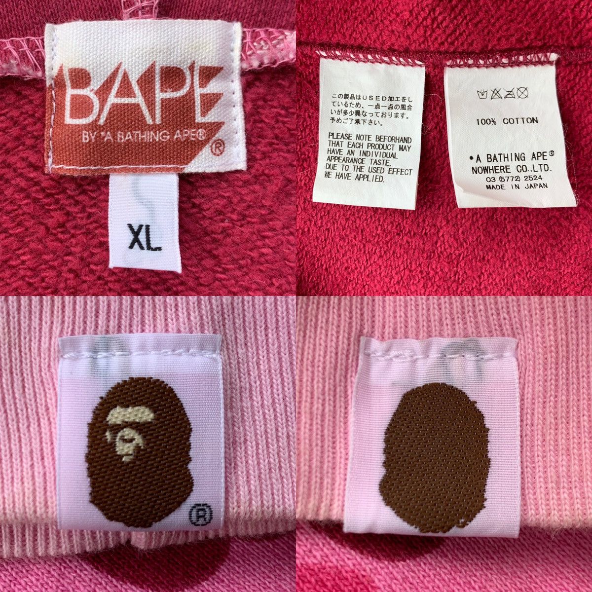 Bape × Nigo OG Bape Pink Camo spell out full zip hoodie Bape × Nigo OG Bape Pink Camo spell out full zip hoodie