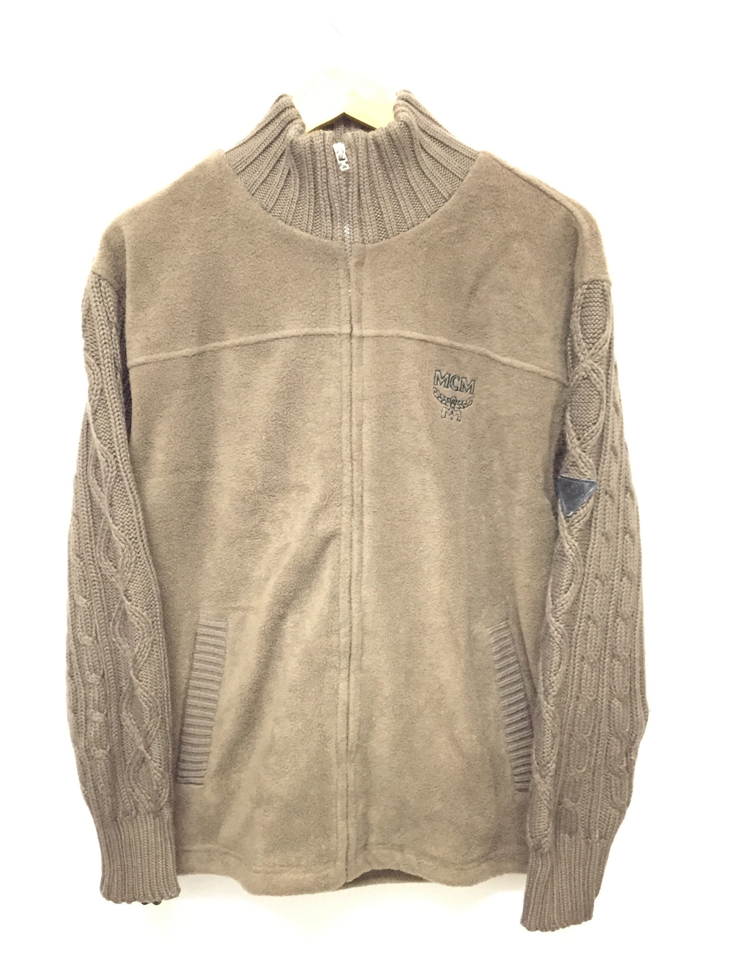 MCM × Vintage Vtg MCM hybrid cable knit sleeve Size US M / EU 48-50 / 2 - 6 Thumbnail