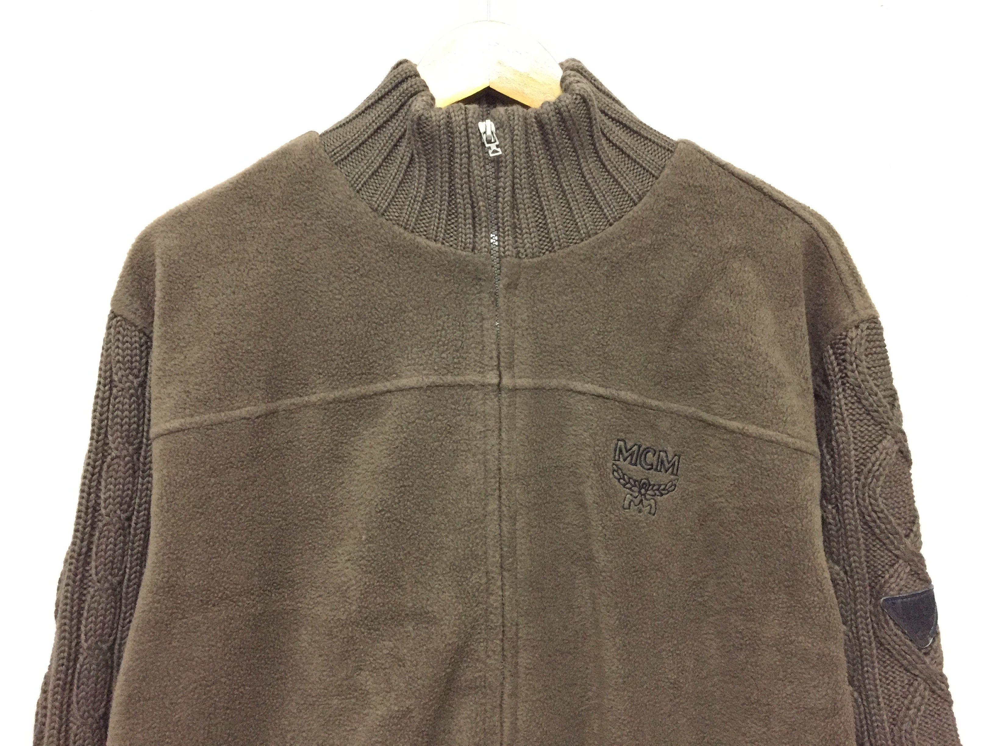 MCM × Vintage Vtg MCM hybrid cable knit sleeve Size US M / EU 48-50 / 2 - 4 Thumbnail