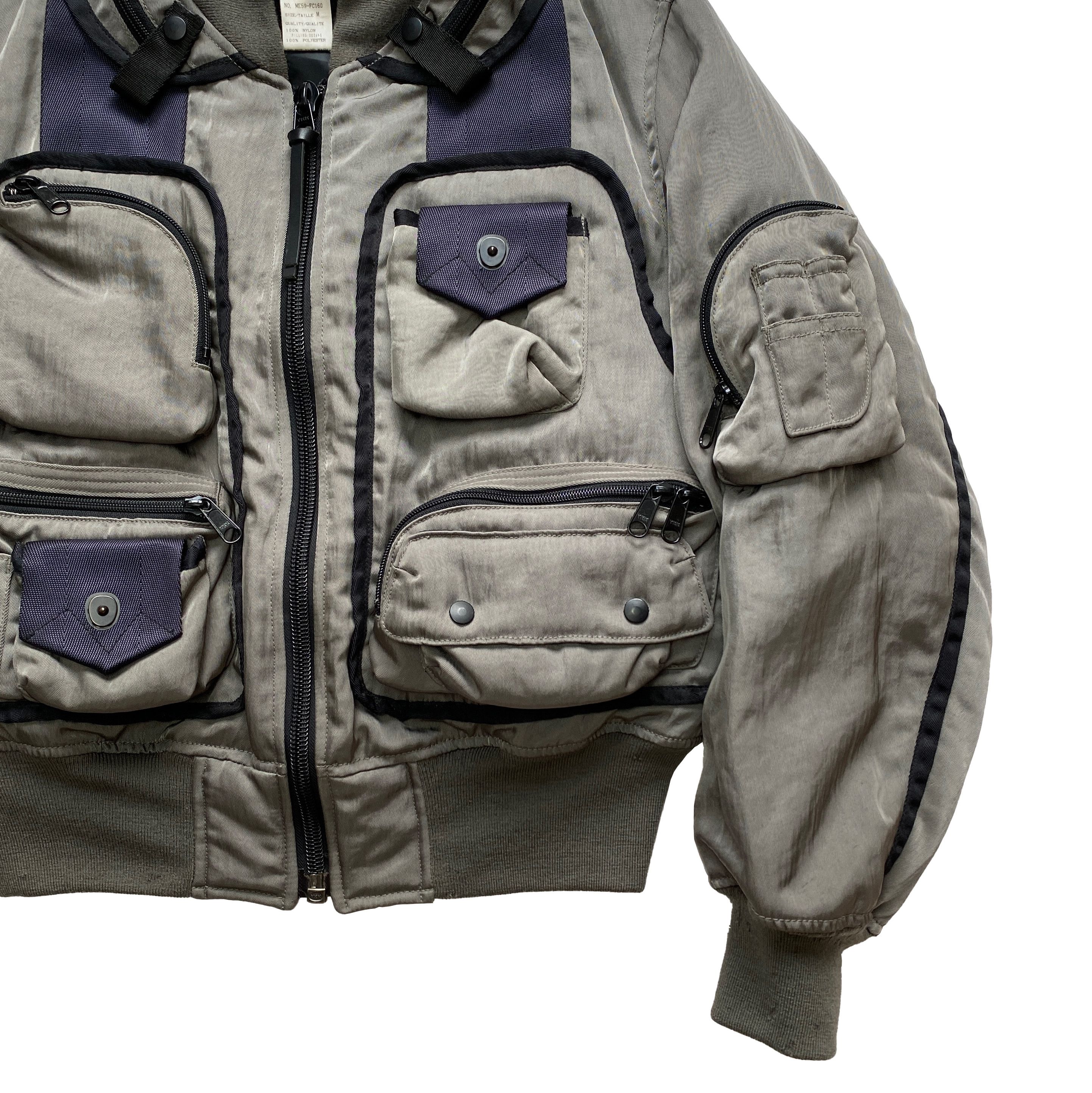 Issey Miyake A/W 1996 Parachute Cargo MA-1 Bomber | Grailed
